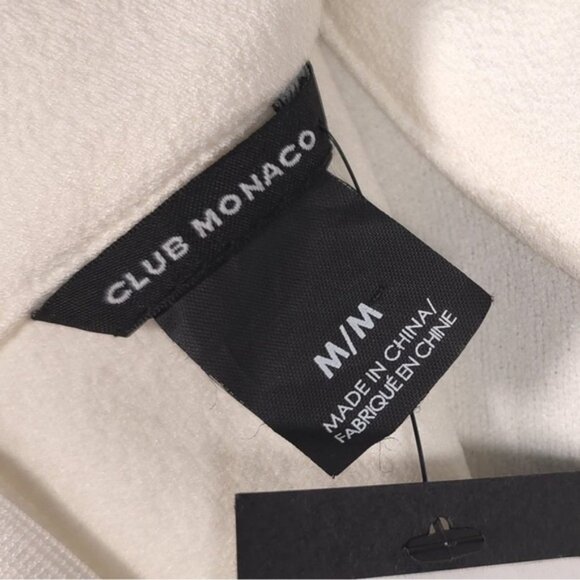 NWT CLUB MONACO Women’s ANGILE Mini DRESS ROBE WHITE/BLANC Size MEDIUM - Picture 3 of 11